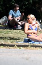 GABBY ALLEN in Bikini Sunbathing at a Park in London 06/01/2020