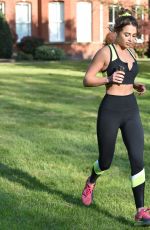 GEORGIA HARRISON Workout at a Park in Chigwell 06/13/2020