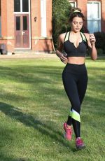 GEORGIA HARRISON Workout at a Park in Chigwell 06/13/2020