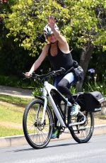 GOLDIE HAWN Out Riding a Bike in Brentwood 06/17/2020
