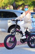 HAILEY and Justin BIEBER Out Riding Electric Bikes in Los Angeles 06/14/2020