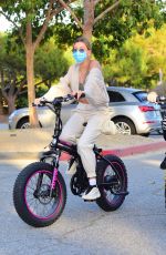 HAILEY and Justin BIEBER Out Riding Electric Bikes in Los Angeles 06/14/2020
