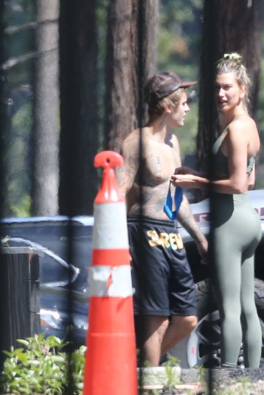 HAILEY and Justin BIEBER Working Out in Lake Tahoe 06/13/2020