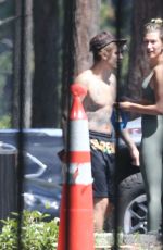 HAILEY and Justin BIEBER Working Out in Lake Tahoe 06/13/2020