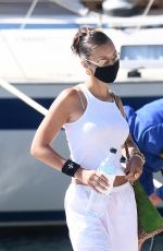 HAILEY BIEBER and BELLA HADID Arrives at Airport in Sardinia 06/27/2020