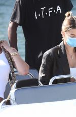 HAILEY BIEBER and BELLA HADID Arrives at Airport in Sardinia 06/27/2020