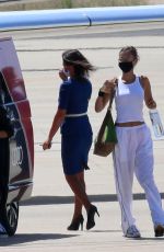 HAILEY BIEBER and BELLA HADID Arrives at Airport in Sardinia 06/27/2020