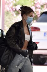 HAILEY BIEBER and BELLA HADID Arrives at Airport in Sardinia 06/27/2020