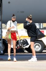 HAILEY BIEBER and BELLA HADID Arrives in Sardina 06/23/2020