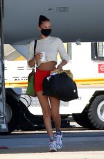 HAILEY BIEBER and BELLA HADID Arrives in Sardina 06/23/2020