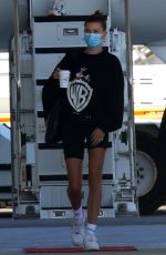 HAILEY BIEBER and BELLA HADID Arrives in Sardina 06/23/2020