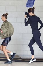 HAILEY BIEBER and KENDALL JENNER at a Gym in Beverly Hills 06/17/2020