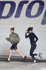 HAILEY BIEBER and KENDALL JENNER at a Gym in Beverly Hills 06/17/2020