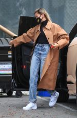 HAILEY BIEBER Arrives at a Studio in Studio City 06/29/2020