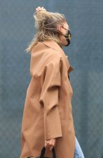 HAILEY BIEBER Arrives at a Studio in Studio City 06/29/2020