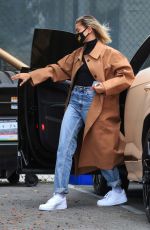 HAILEY BIEBER Arrives at a Studio in Studio City 06/29/2020