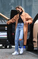 HAILEY BIEBER Arrives at a Studio in Studio City 06/29/2020
