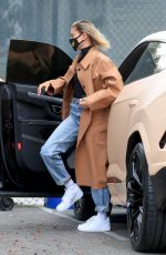 HAILEY BIEBER Arrives at a Studio in Studio City 06/29/2020