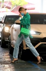 HAILEY BIEBER Arrives at Dermatologist Office in Beverly Hills 06/18/2020