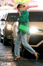 HAILEY BIEBER Arrives at Dermatologist Office in Beverly Hills 06/18/2020