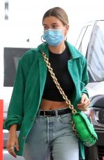 HAILEY BIEBER Arrives at Dermatologist Office in Beverly Hills 06/18/2020