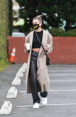 HAILEY BIEBER at Blue Bottle Cafe in Beverly Hills 06/28/2020