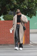 HAILEY BIEBER at Blue Bottle Cafe in Beverly Hills 06/28/2020