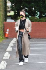 HAILEY BIEBER at Blue Bottle Cafe in Beverly Hills 06/28/2020