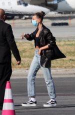 HAILEY BIEBER at Van Nuys Airport in Los Angeles 06/27/2020