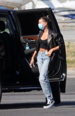 HAILEY BIEBER at Van Nuys Airport in Los Angeles 06/27/2020
