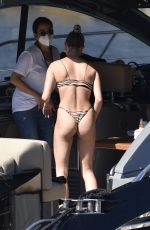 HAILEY BIEBER in Bikini at a Yacht in Italy 06/23/2020