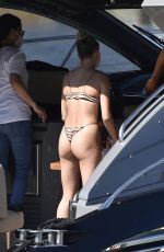 HAILEY BIEBER in Bikini at a Yacht in Italy 06/23/2020