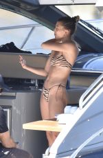 HAILEY BIEBER in Bikini at a Yacht in Italy 06/23/2020