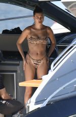 HAILEY BIEBER in Bikini at a Yacht in Italy 06/23/2020