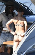 HAILEY BIEBER in Bikini at a Yacht in Italy 06/23/2020