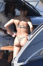 HAILEY BIEBER in Bikini at a Yacht in Italy 06/23/2020