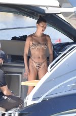HAILEY BIEBER in Bikini at a Yacht in Italy 06/23/2020