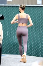 HAILEY BIEBER in Tights Out in Los Angeles 06/20/2020
