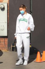 HAILEY BIEBER Leaves Beachwood Studios in West Hollywood 06/29/2020