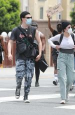 HALSEY and Yungblud at Black Lives Matter Protest in Los Angeles 06/02/2020