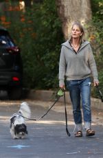 HELEN HUNT Out with Her Dogs in Pacific Palisades 06/28/2020