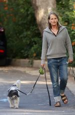 HELEN HUNT Out with Her Dogs in Pacific Palisades 06/28/2020