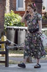 HELENA BONHAM CARTER Out with Her Dog in London 06/01/2020