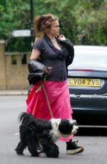 HELENA BONHAM CARTER Out with Her Dog in London 06/08/2020