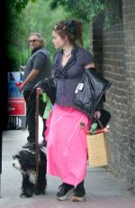 HELENA BONHAM CARTER Out with Her Dog in London 06/08/2020