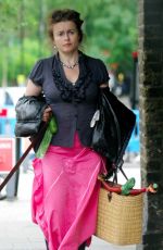 HELENA BONHAM CARTER Out with Her Dog in London 06/08/2020