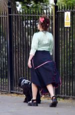 HELENA BONHAM CARTER Out with Her Dog in London 06/17/2020