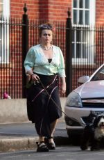 HELENA BONHAM CARTER Out with Her Dog in London 06/17/2020