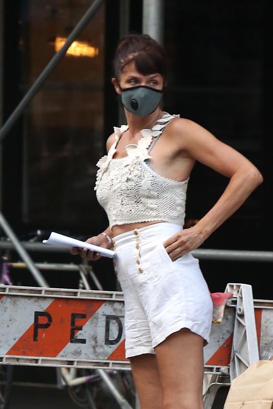 HELENA CHRISTENSEN at a Fedex Store in New York 06/26/2020