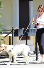 HUNTER HALEY KING Out with Her Dog in Los Angeles 06/11/2020